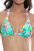 Luli Fama Carribean Fantasy Wavy Triangle Halter Top